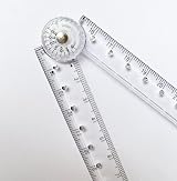 Guagua 2Pack Folding Transparent Ruler 30 cm 300 mm Clear Protractor view 5