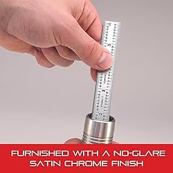 Starrett Full Flexible Steel Rule with Satin Chrome