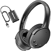 Holdsound Wireless Headphones for TV Watching, TV Headphones Wireless for Seniors with USB Extension Cable Transmitter, 25hrs, No Lip-Sync Delay, Plug and Play, Gifts for Elderly