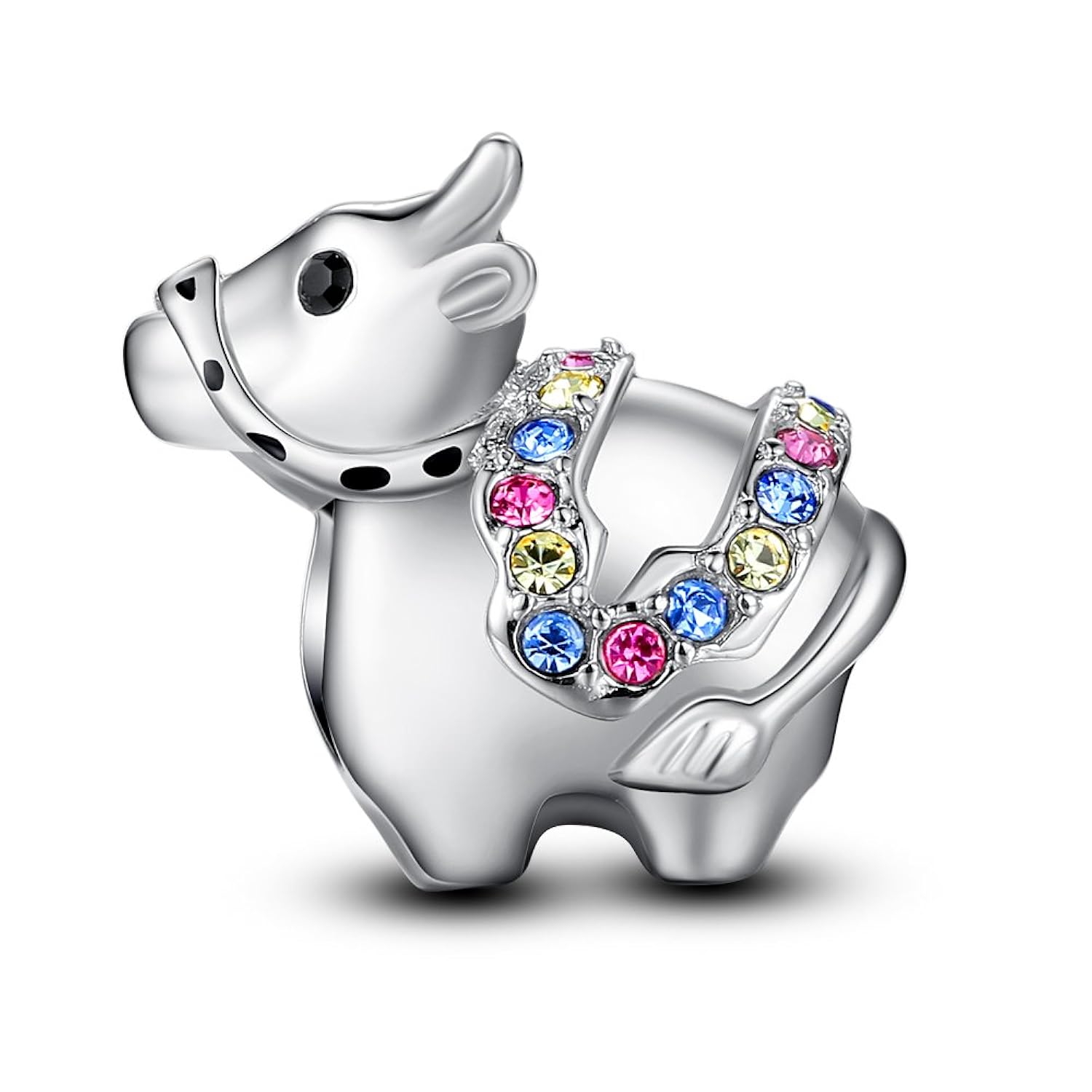 Dije colgante de plata Glamulet® con diseño de los animales del horóscopo