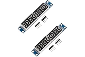 HiLetgo 2pcs MAX7219 8-Digital Segment Digital LED Display Tube for Arduino 51/AVR/STM32