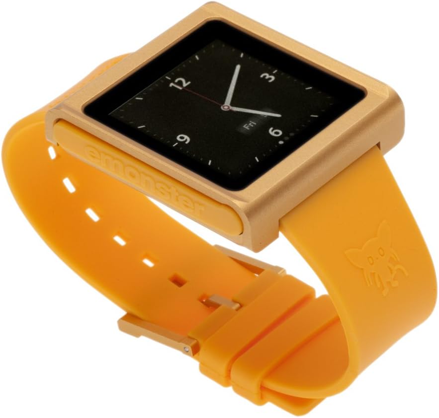 nanox - Apple iPod nano watch conversion kit (Orange Case / Orange Strap)