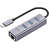 MCY USB C Adapter,USB C to Ethernet Adapter with Fast Ethernet LAN Adapter for MacBook Pro,Surface Go,Dell XPS,ChromeBook,Gal