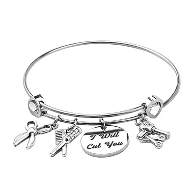 Hollp Expandable Hairdresser Bracelet Hair Stylist Gift I Will Cut