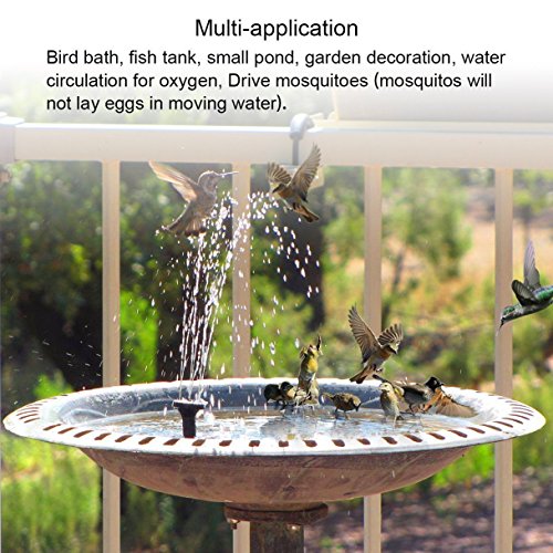 zqasales Solar Fountain, Garden Fountain Artificial Outdoor Fountain For Home Family Garden Park Decoration (Lotus Leaf Shape)
