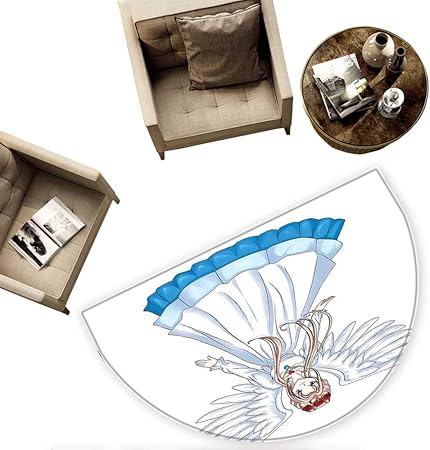 Les Animaux En Demi Cercle Paillasson Style De Dessin Animé