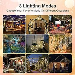 2-Pack Each 72FT 200LED Solar String Lights