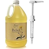 Relief Arnica Massage Oil for Massage Therapy | for Sports & Athletic | All Natural Arnica Montana for Sore Muscle Relief | Sweet Almond, Jojoba, Grapeseed & Essential Oils | 1 Gallon