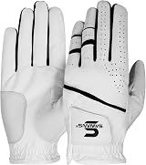 SAWANS Golf Glove Men Left Hand Durable Premium Leather White L view 2