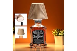 WILIT Wireless Bottle Lamp Shades for Table Lamps, 3 Level Brightness Bar Lights for Home Bar, Rechargeable Cordless Lamp for Bedroom Bar&Restaurant, Modern Wine Bottle Light, Gifts for Women