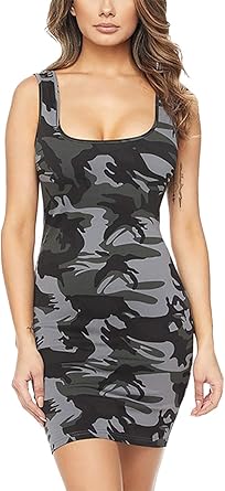camouflage bodycon dress