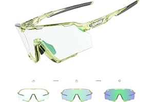 KAPVOE Photochromic Cycling Glasses Men Women Clear Mountain Bike Sunglasses MTB Bicycle Riding Sports Triathlon Running