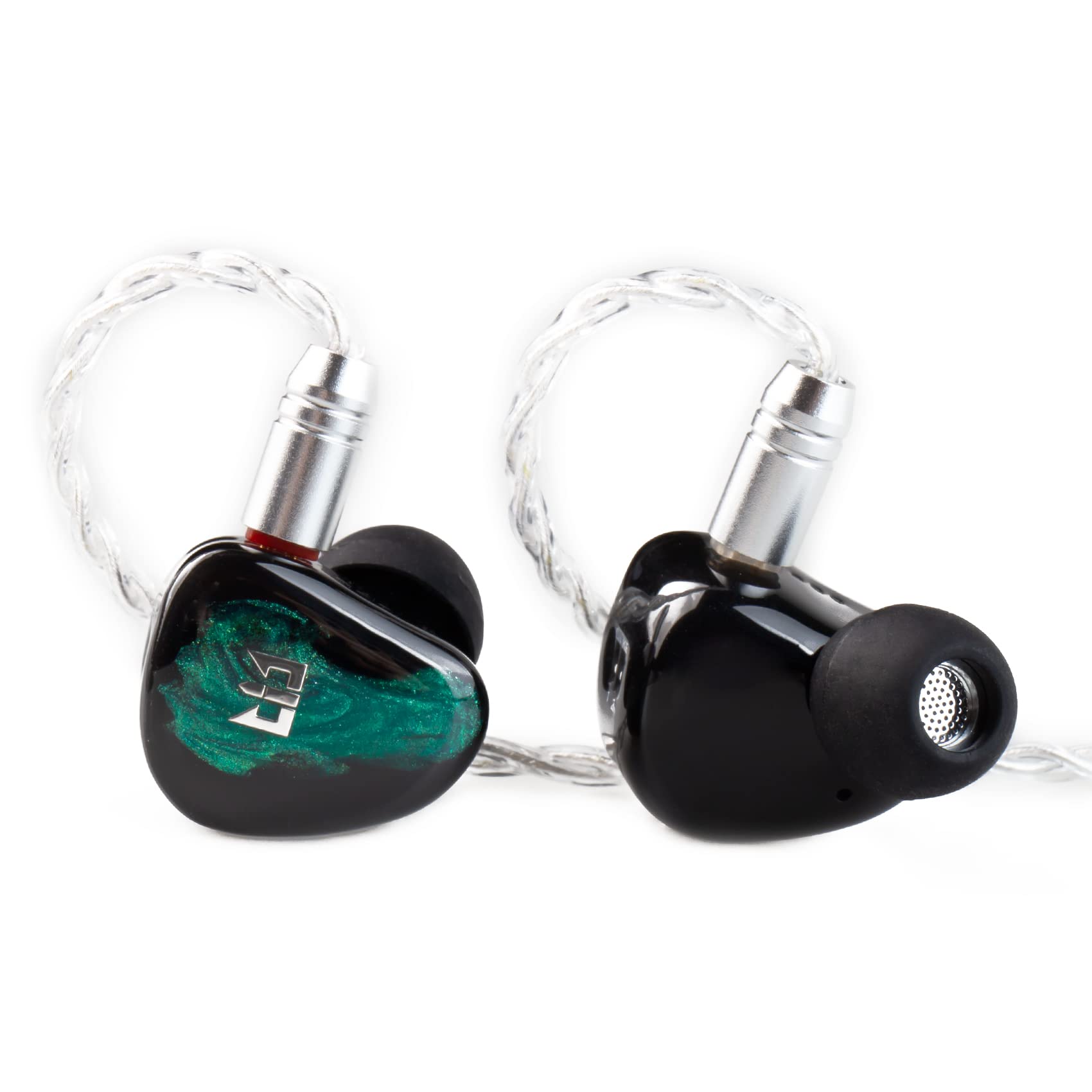 Yinyoo TRI Star River in-Ear Monitors Earphones, Wired Earbuds Headphone IEM with 4 Tuning Modes,10mm High-Performance Beryllium DD, HiFi Stereo for Musician Singers (Green, 3.5mm plug)