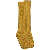 Jefferies Socks Girl's Cable Knit Fashion Knee High 1 Pack