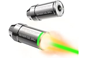 T238-Airsoft Tracer Unit, Spitfire Tactical Tracer Unit for Airsoft/NERF/Gel Blaster, 14mm Counterclockwise Threaded Adapter, 19mm to 16mm Adapter and Allen Key (Fluorescent, Silver)