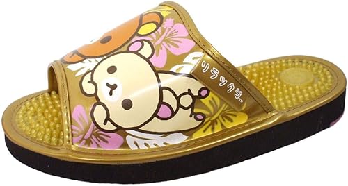 Amazon サンエックス リラックマ レディース 健康サンダル Sx 681 L 24 0 24 5cm ゴールド サンエックス スリッパ ルームシューズ