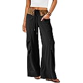 Nirovien Baggy Sweatpants Women Sweats Loungewear Pants High Waisted Wide Leg Pants Athletic Joggers(Black,XL)