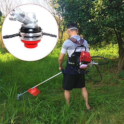 Hanperal 65Mn Garden Lawn Grass Trimmer Head for Chain Mower Replacement Part Accessory - Thumbnail 5