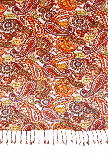 bollywood accessory 40121 viscose paisley printed scarf stole duppata shawl
