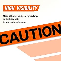 TopSoon Orange Caution Tape Roll 3-Inch by
