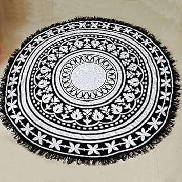 Zhudj Rond Coussins Personnes De Plage Coton Europe Et Aux