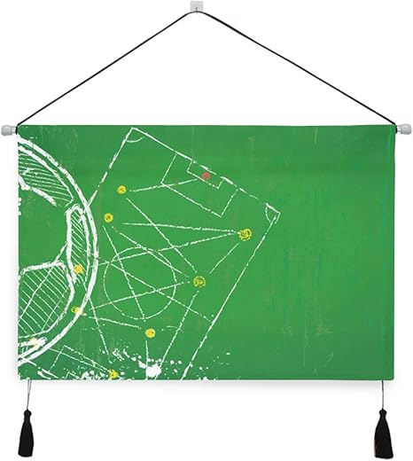 Amazon Co Jp Miscery タペストリー サッカーサッカーデザインテンプレート無料コピースペース 壁掛けタペストリー壁画 壁飾り 家 リビングルーム ベッドルーム 部屋 おしゃれ飾り モダンなアート ホーム キッチン