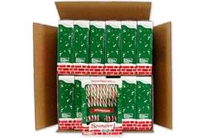 Spangler Classic Red, Green, and White Peppermint Candy Canes - Natural Peppermint Flavor, Gluten Free, OU Kosher - 144 Individually Wrapped Candy Canes (12-12 Count Boxes)