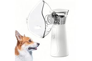 WHELPAW Portable Nebulizer, Nebulizer Mask for Animals and Dogs - Handheld Steam Inhaler with 2 Size Masks