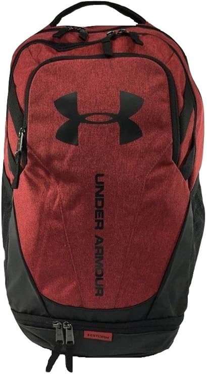 red and gray under armour backpack