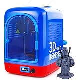 LONENESSL 3D Printer for Kids & Beginners with Free Testing Filament, Adjustable Speed,Free-Slice,Resume Printing,Toy for Boy