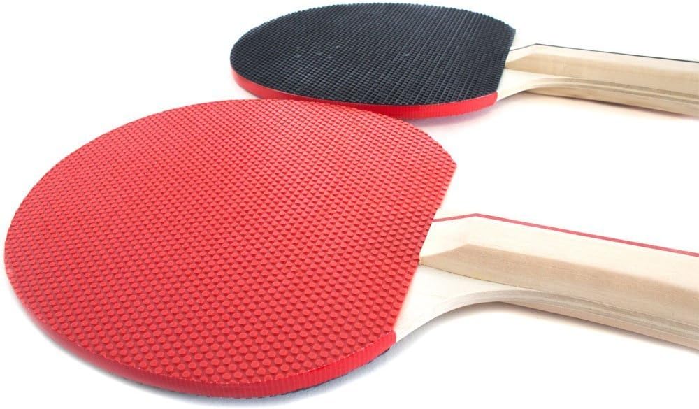 Anywhere Ping Pong Set with 2 Paddles & 3 Ping Pong Balls. Portable Retractable Table Tennis Net & Post (Black Net with 2 Paddles/3 Balls) : Sports & Outdoors