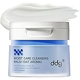ddg Cleansing Balm Makeup Remover for Sensitive Skin,Eye Makeup Remover & Facial Cleanser for Waterproof Makeup Removal,Vegan Plant Oils,Nourishing & Hydrating,3.38floz/100ml