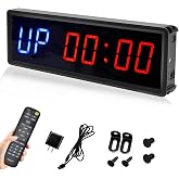 BTBSIGN LED Interval Timer Count Down/Up Clock Stopwatch with Remote for Home Gym Fitness