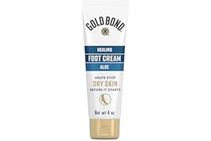Gold Bond Healing Foot Cream 4 oz, With Aloe, Nourishes & Softens For Healthier Looking Feet