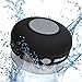 2BOOM Aqua Jam Portable Bluetooth Wireless Water Resistant Shower Speaker with Suction Cup Black