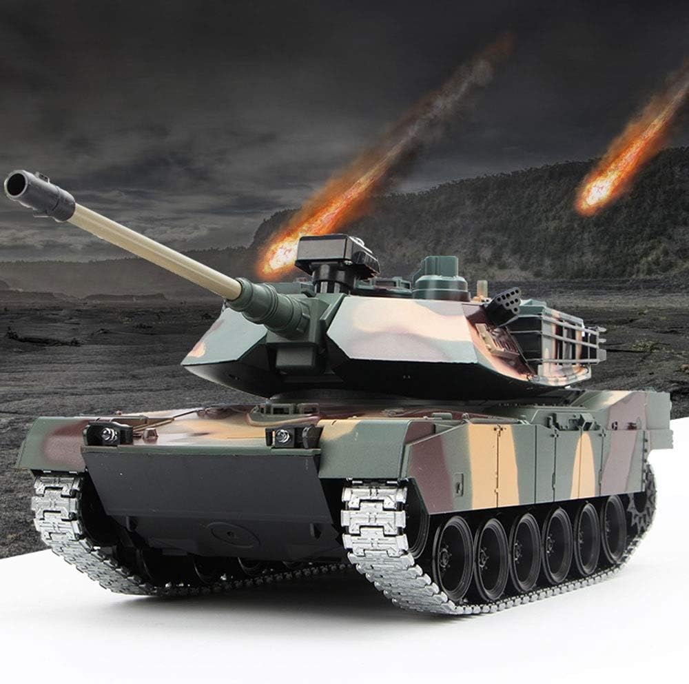 AEDWQ RC Remote Control Tank, 50CM Super Large M1A2 Heavy Tank 2.4Ghz