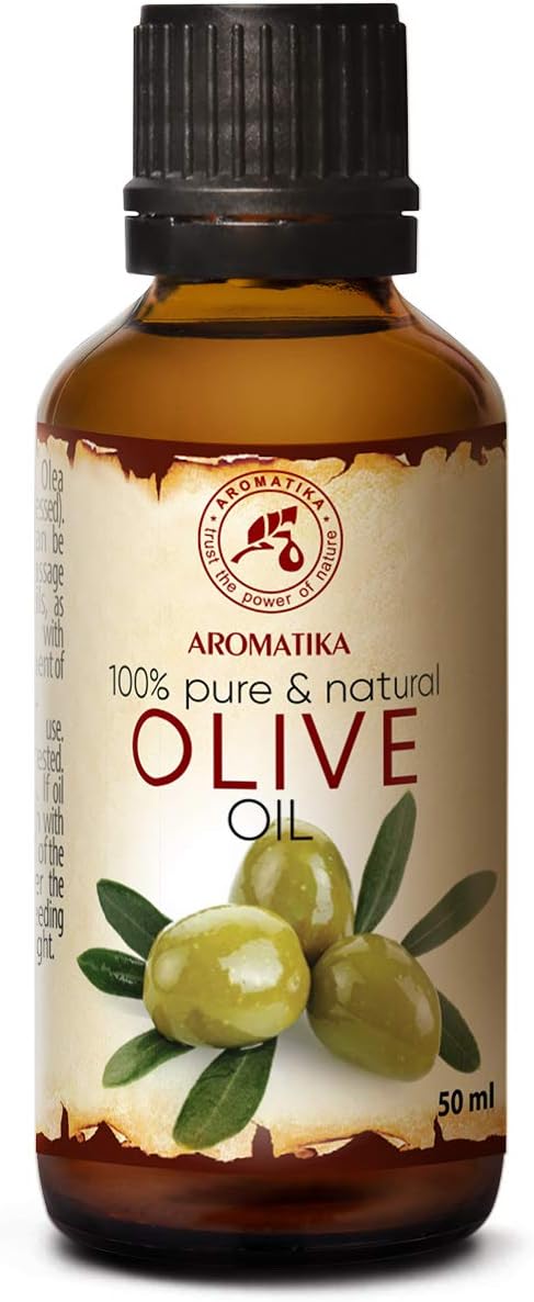 Olive Oil Extra Virgin 50ml, 100% Pure Unrefined, Best for Hair, Skin, Nails, Lips, Face, Body, Scalp, Great for Beauty
