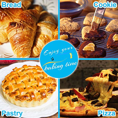 Rolling Pin and Silicone Pastry Mat Set,Stainless Steel Rolling Pin for Baking Dough,Fondant,Dumpling,Pizza,Pie,Pastries,Pasta and Cookies (stainless steel) - Thumbnail 6