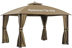 SCOCANOPY Replacement Cover Fit for Rona 10X12 Ft Eagle Brooke Soft Top Gazebo Model A101007600, A101007603, A101007604,(Khaki)