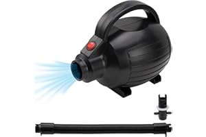 FBSPORT Air Pump for Inflatable with Nozzles, 600W Electric Air Pump for Blow Up Air Mattresses, Floats, and More in Minutes,