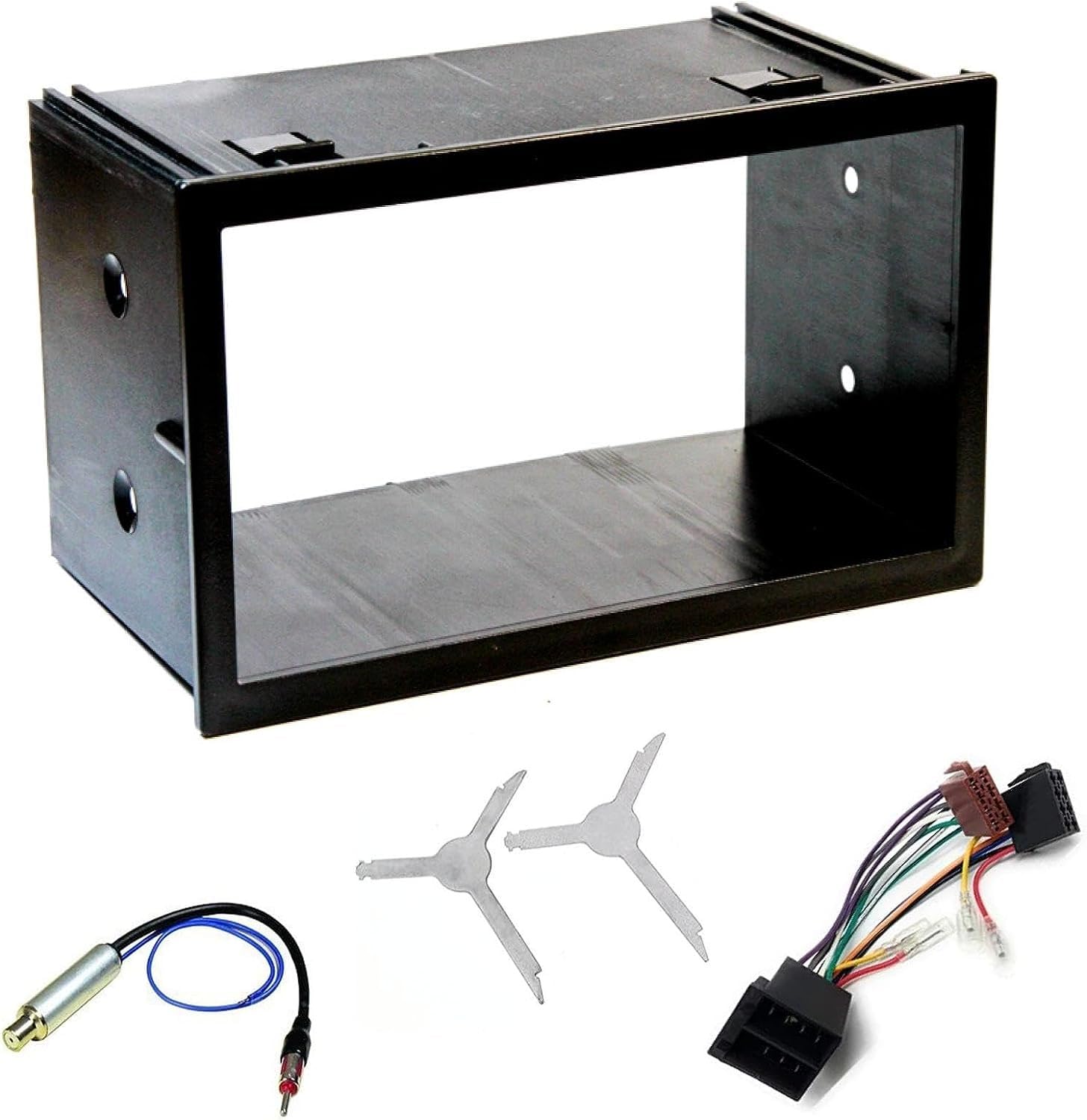 Sound-way Double din car stereo radio installation kit metal cage compatible with Golf 4 / Bora/Lupo/Passat/Polo/Transporter 2 din