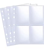 Amazon.com : 50 Pack 400 Pockets 2.5x3.5 Trading Card Sleeves,A5 Binder 4  Pocket Card Sleeves,Double-Sided 4 Pocket 6.1x7.6 Page Protector,Ultra-Clear  Game Card Sheets for A5 Mini 3 Ring Binder : Office Products