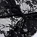LamourLove Women's Lingerie Plus Size Halter Black Lace Sexy Robe High Split Long Gown Dress Set(X-Large)