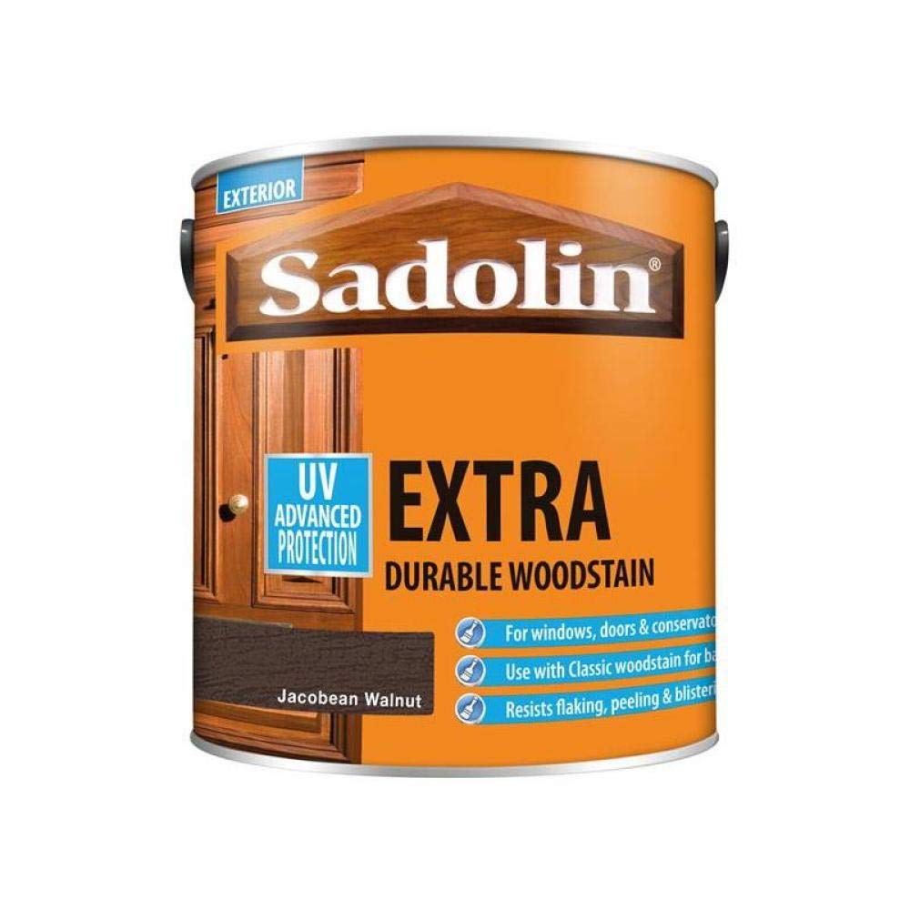 Sadolin EXTRA WOODSTAIN (YELLOW TIN) 2.5lt - Jacobean Walnut