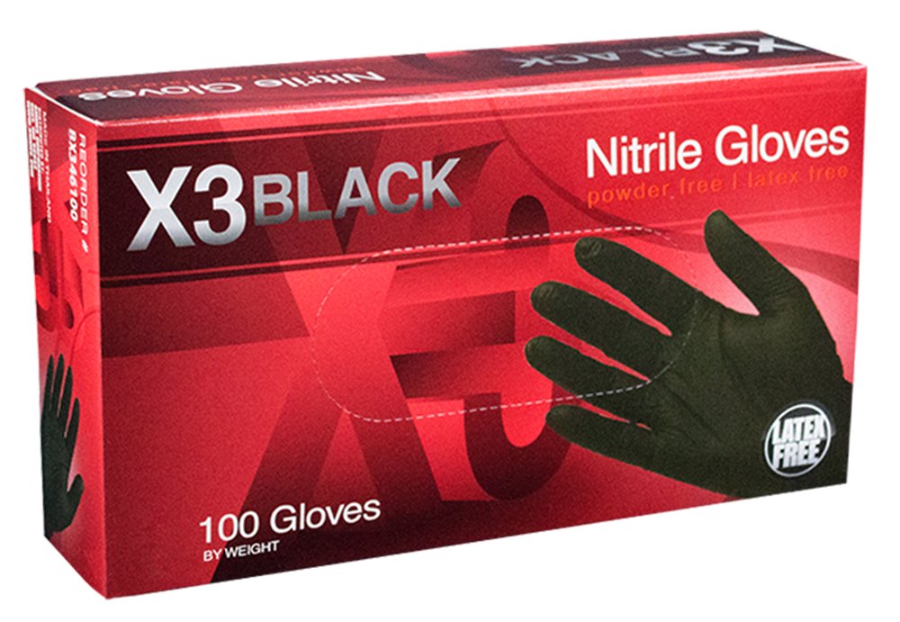 100PCS XLarge Disposable Nitrile Rubber Gloves Mechanic