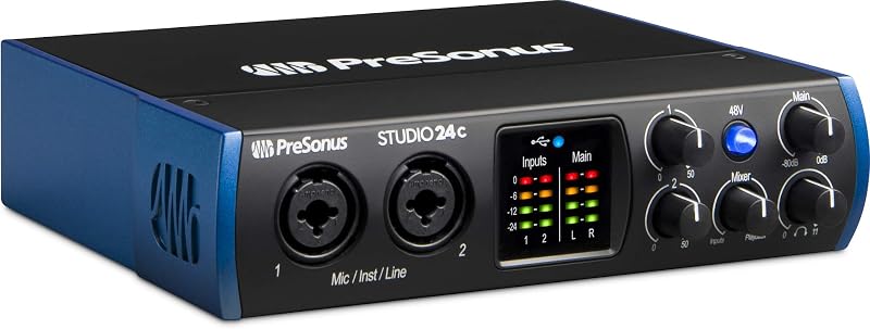 PreSonus Studio 24c USB-C Audio Interface with Studio One Artist Ableton Live