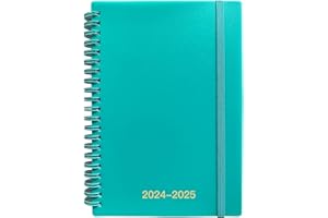 UTYTREES Planner 2024-2025 - Daily Planner 2024-2025 from April 2024 to June 2025,15 Month Planners 2024-2025 for Women, 5.2" x 7.5", Spiral Binding, Premium Thick Paper, Green