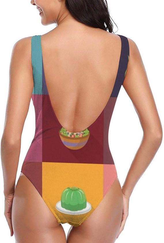 Amazon Co Jp ファーストフードのアイコン ワンピース 水着 レディース ビキニ おしゃれ セクシー スリムフィット 人気 競泳水着 ファッション