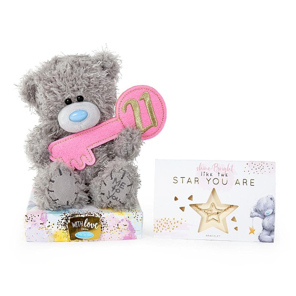 Me To You Tatty Teddy 21st Birthday Bear and Bracelet Gift Set