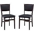 Linon Keira Pad Folding Chair, Set of 2, Engineered Wood